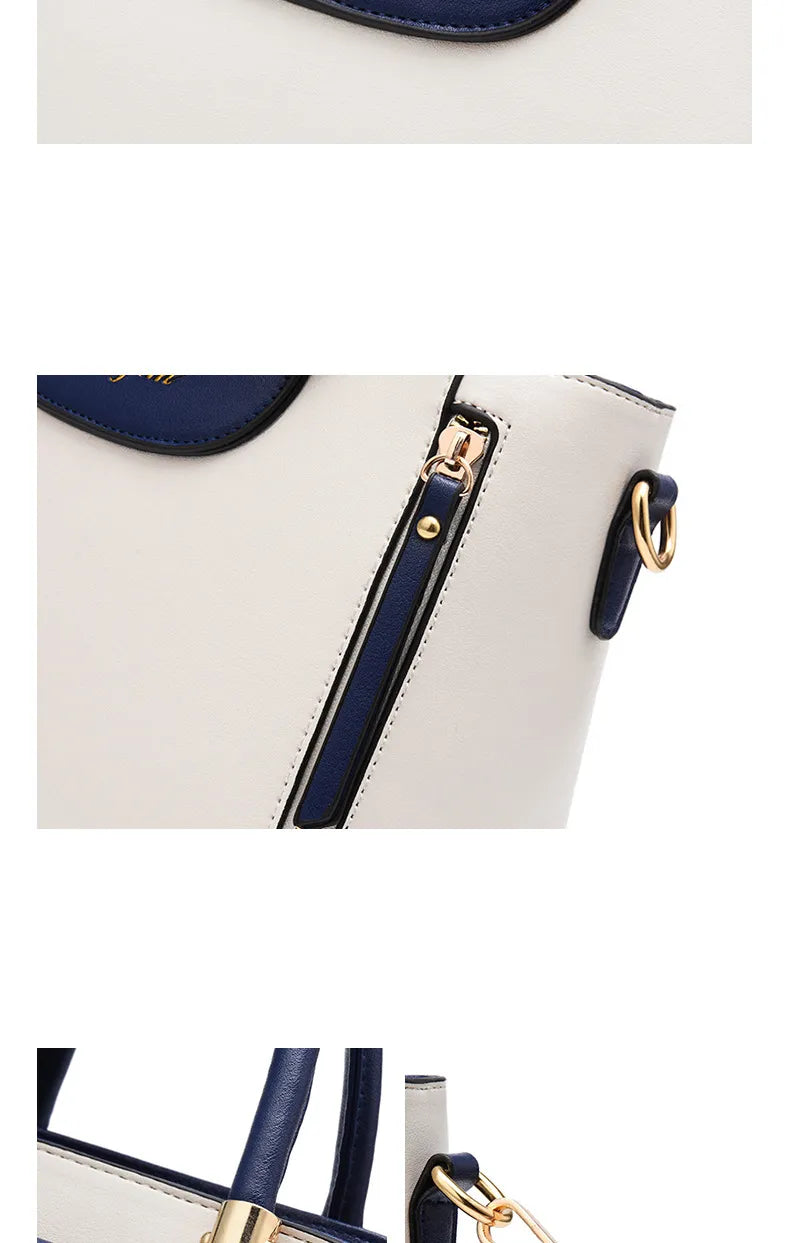 LINO Women's bags 2023 new fashion women's bags hit color hand-held bag Europeand the United States all-match shoulder messenger bag