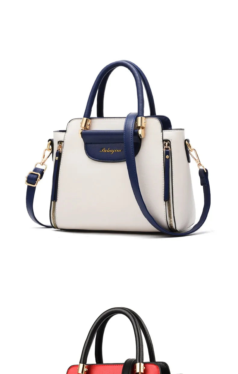 LINO Women's bags 2023 new fashion women's bags hit color hand-held bag Europeand the United States all-match shoulder messenger bag
