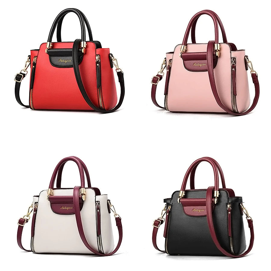 LINO Women's bags 2023 new fashion women's bags hit color hand-held bag Europeand the United States all-match shoulder messenger bag