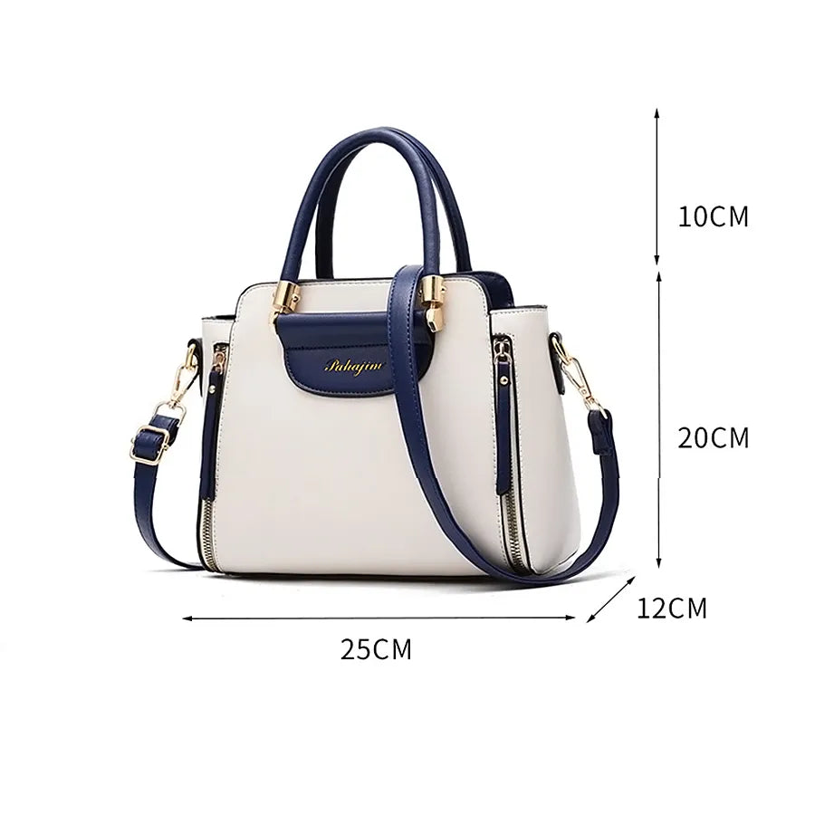 LINO Women's bags 2023 new fashion women's bags hit color hand-held bag Europeand the United States all-match shoulder messenger bag