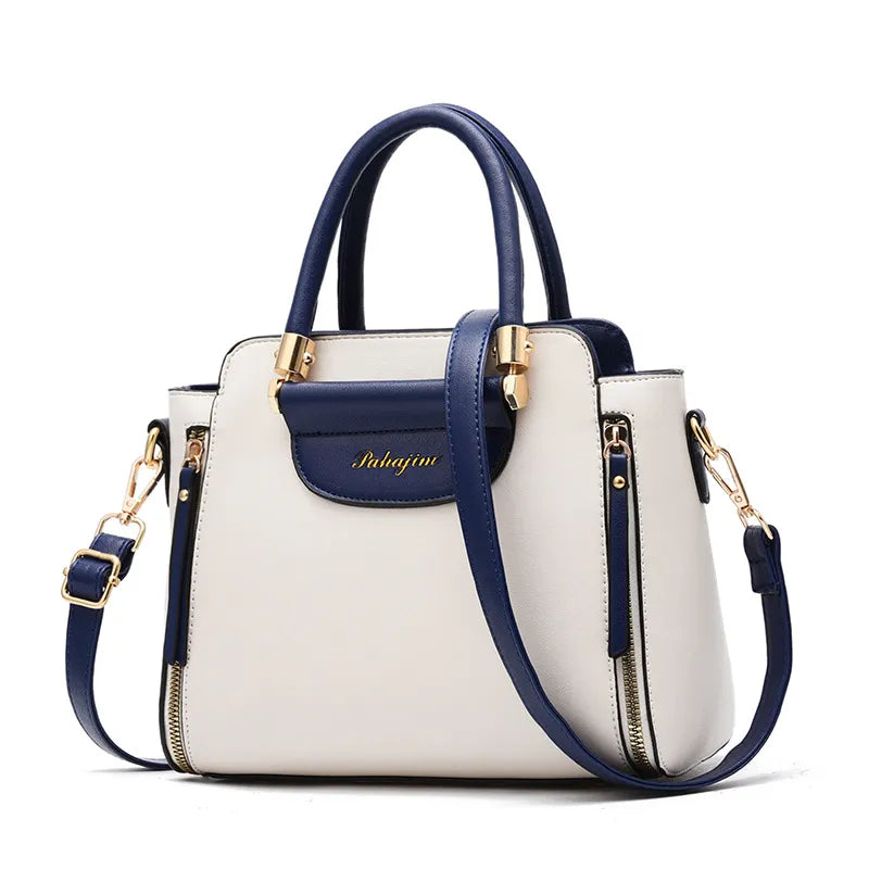 LINO Women's bags 2023 new fashion women's bags hit color hand-held bag Europeand the United States all-match shoulder messenger bag