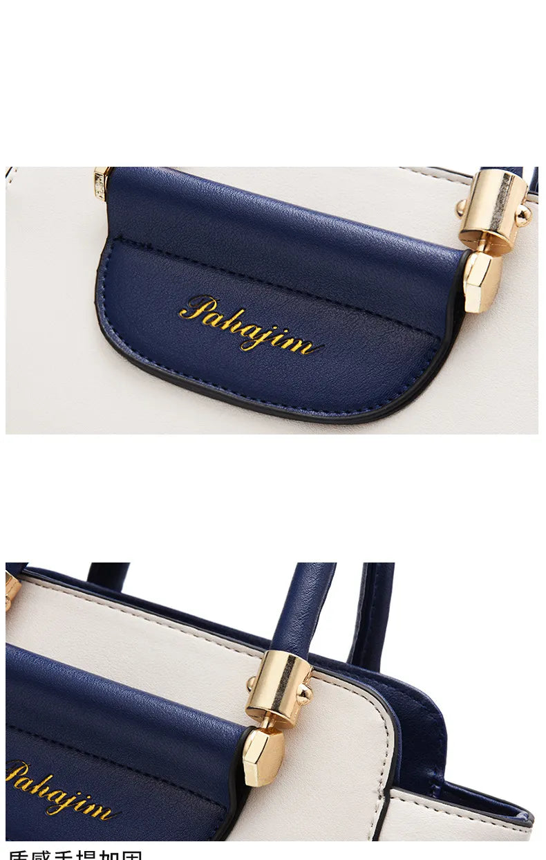 LINO Women's bags 2023 new fashion women's bags hit color hand-held bag Europeand the United States all-match shoulder messenger bag