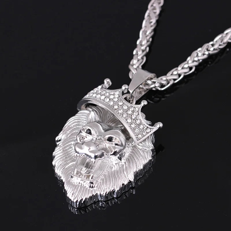 LINO Lion Head Alloy Men's Necklace