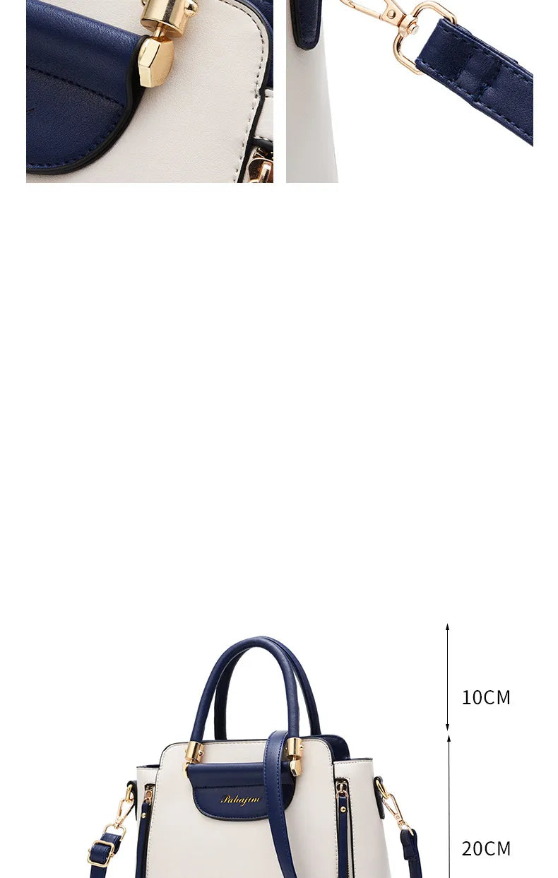 LINO Women's bags 2023 new fashion women's bags hit color hand-held bag Europeand the United States all-match shoulder messenger bag