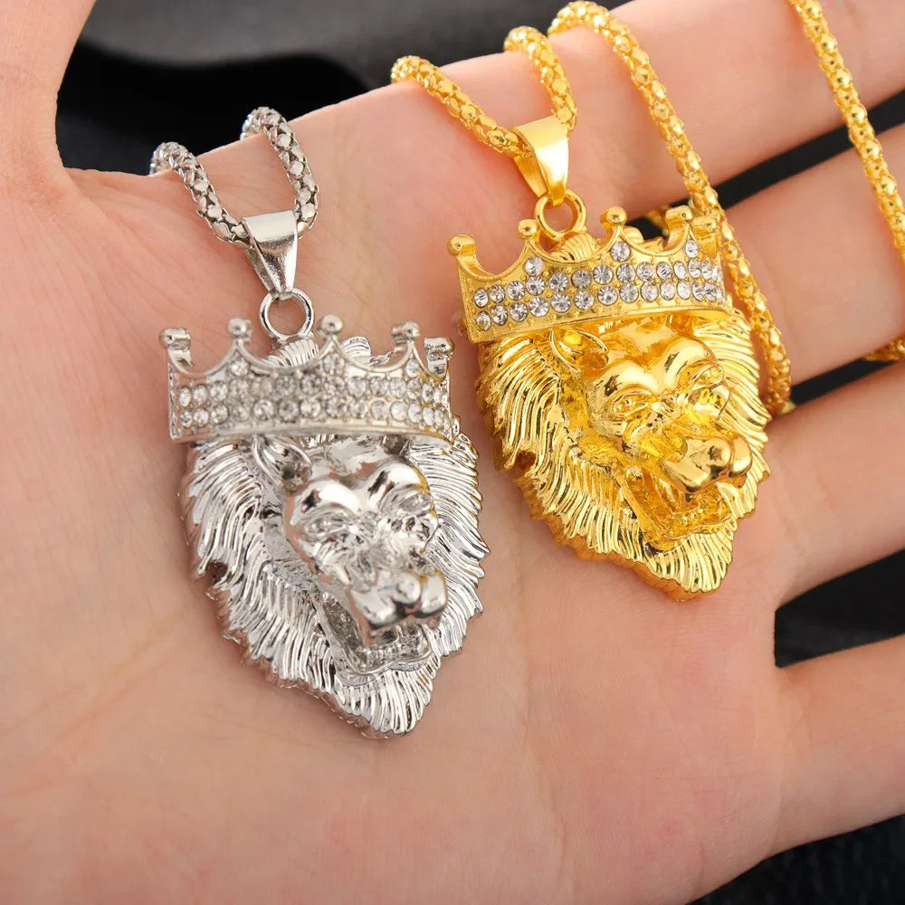 LINO Lion Head Alloy Men's Necklace