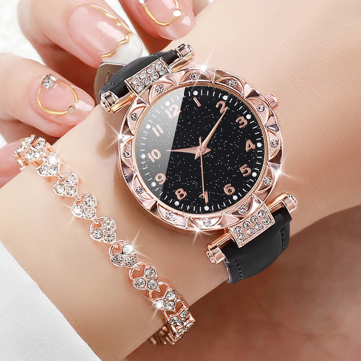 LINO Watch Rhinestone Set