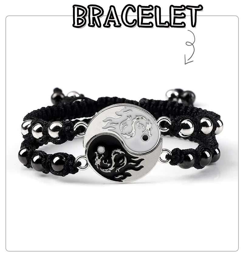 LINO 2Pcs/set Dragon Tai Bracelet