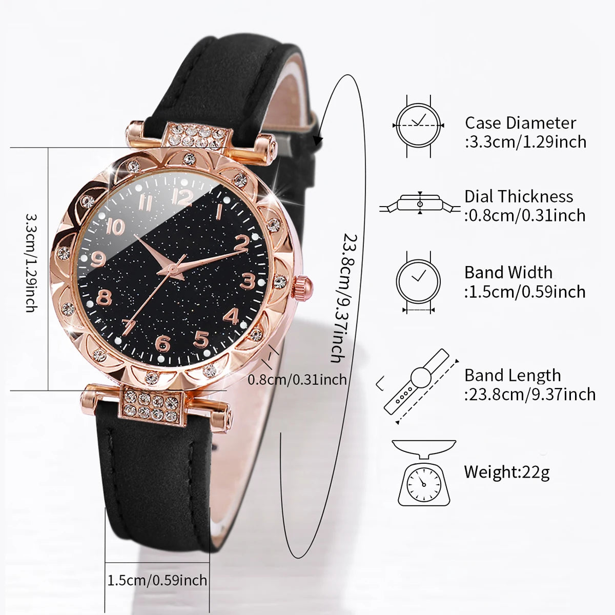 LINO Watch Rhinestone Set