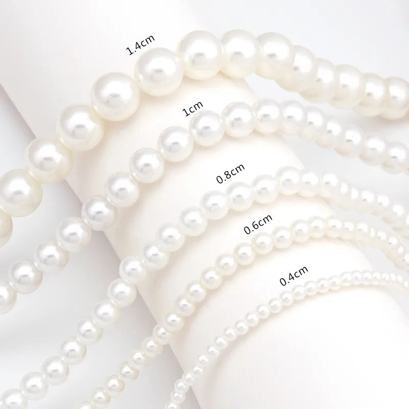 LINO Elegant White Pearl Choker Necklace