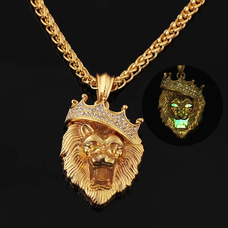 LINO Lion Head Alloy Men's Necklace