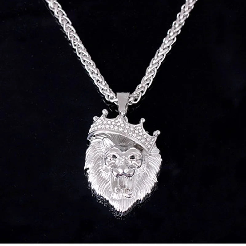 LINO Lion Head Alloy Men's Necklace