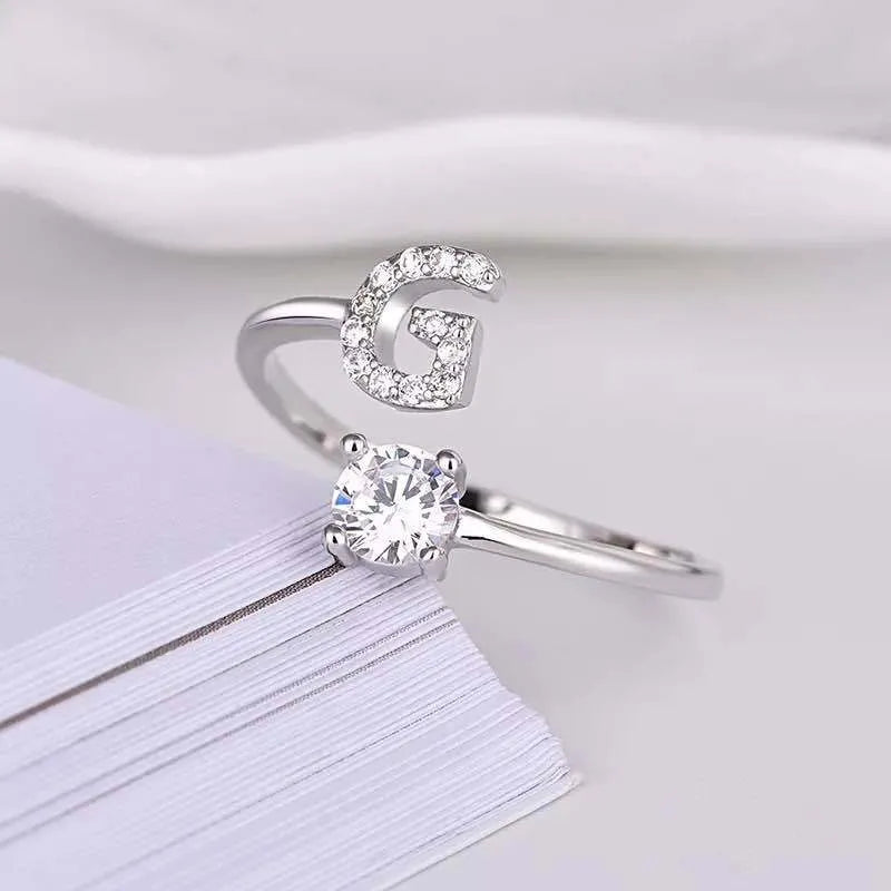 LINO 26 English Letter Open Finger Ring