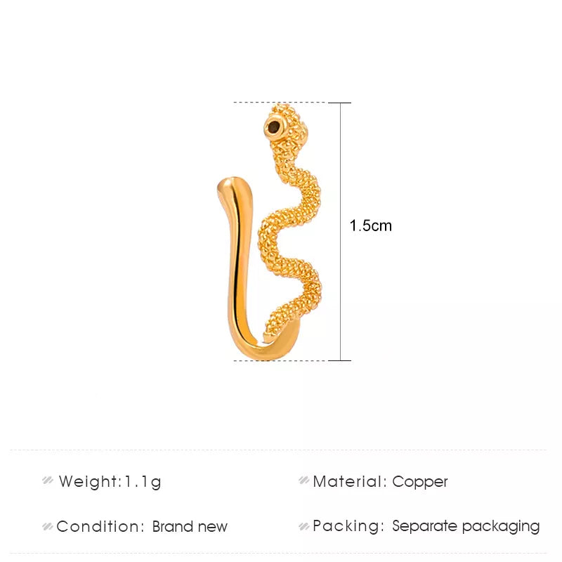 LINO 1Pcs Snake Nose Ring