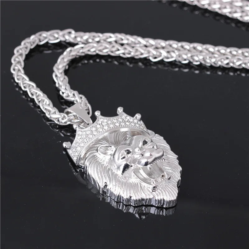 LINO Lion Head Alloy Men's Necklace