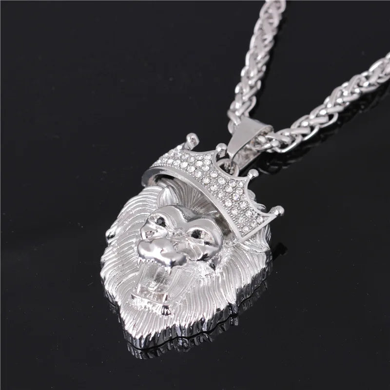 LINO Lion Head Alloy Men's Necklace