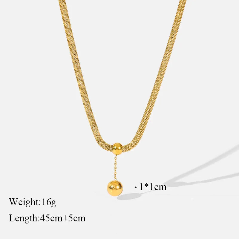 LINO Stainless Steel Gold Necklace