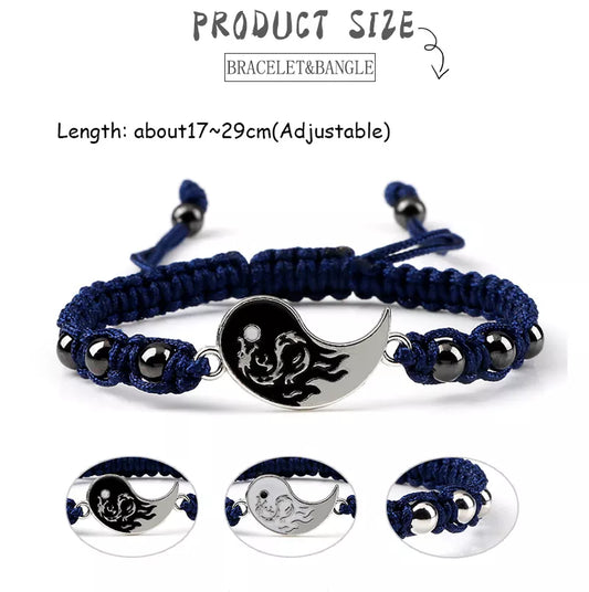 LINO 2Pcs/set Dragon Tai Bracelet
