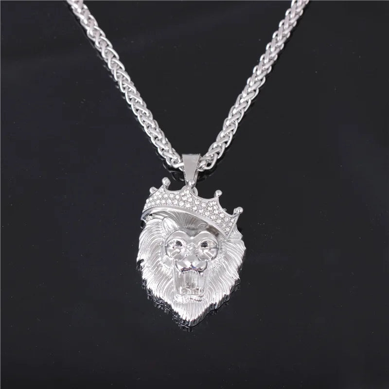LINO Lion Head Alloy Men's Necklace