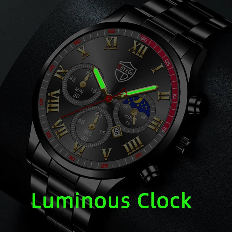 LINO Stainless Steel Luxury Quartz Watch