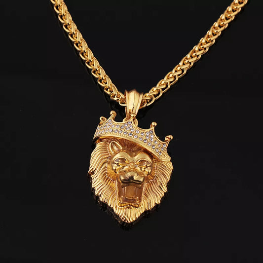 LINO Lion Head Alloy Men's Necklace