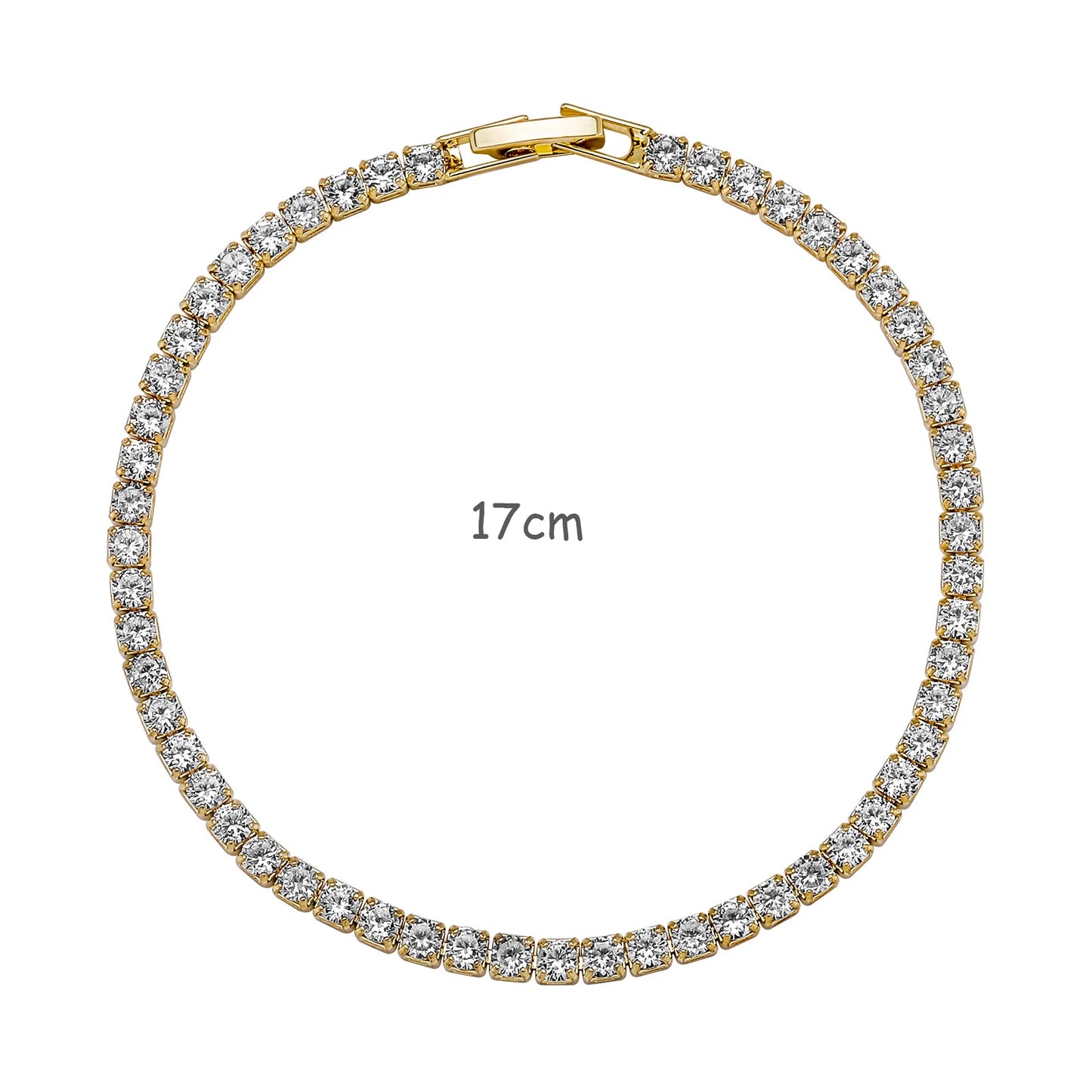 LINO Rhinestones 18K Gold Plated Bracelets